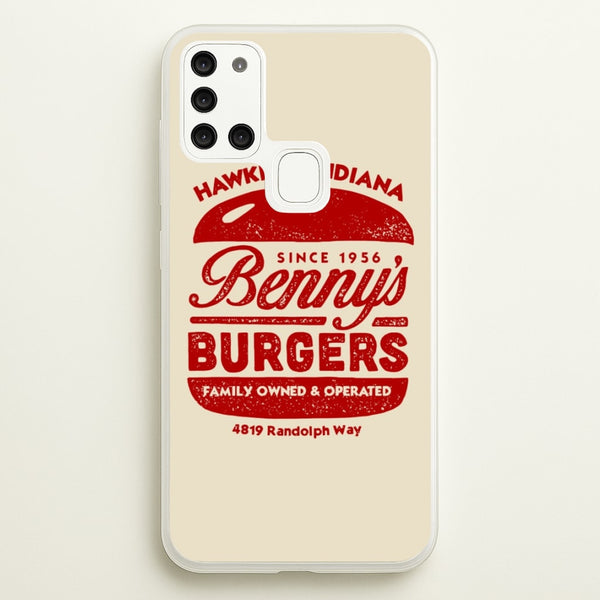 Benny's Burgers  - Stranger Things Phone Case for Galaxy A21s