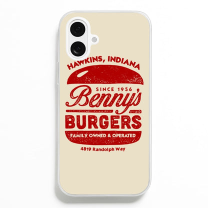 Benny's Burgers  - Stranger Things Phone Case for iPhone 16 Plus