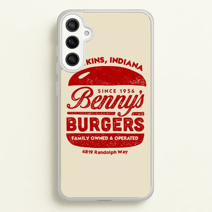 Benny's Burgers  - Stranger Things Phone Case for Galaxy A36