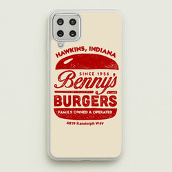 Benny's Burgers  - Stranger Things Phone Case for Galaxy A12