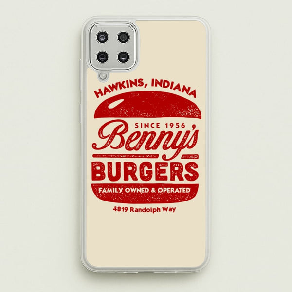 Benny's Burgers  - Stranger Things Phone Case for Galaxy A12