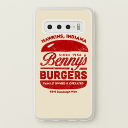 Benny's Burgers  - Stranger Things Phone Case for Galaxy S10 Plus