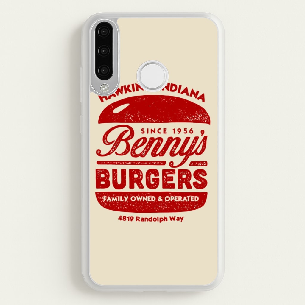 Benny's Burgers  - Stranger Things Phone Case for Huawei P30 Lite