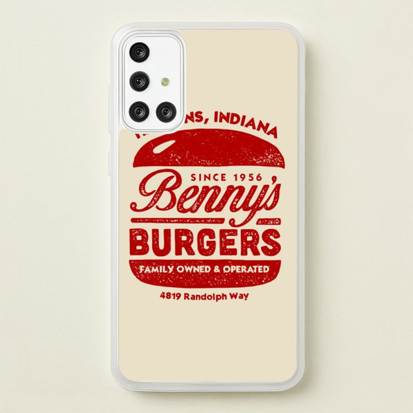 Benny's Burgers  - Stranger Things Phone Case for Galaxy A71