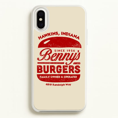 Benny's Burgers  - Stranger Things Phone Case for iPhone XS Max