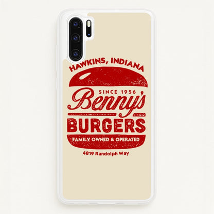 Benny's Burgers  - Stranger Things Phone Case for Huawei P30 Pro