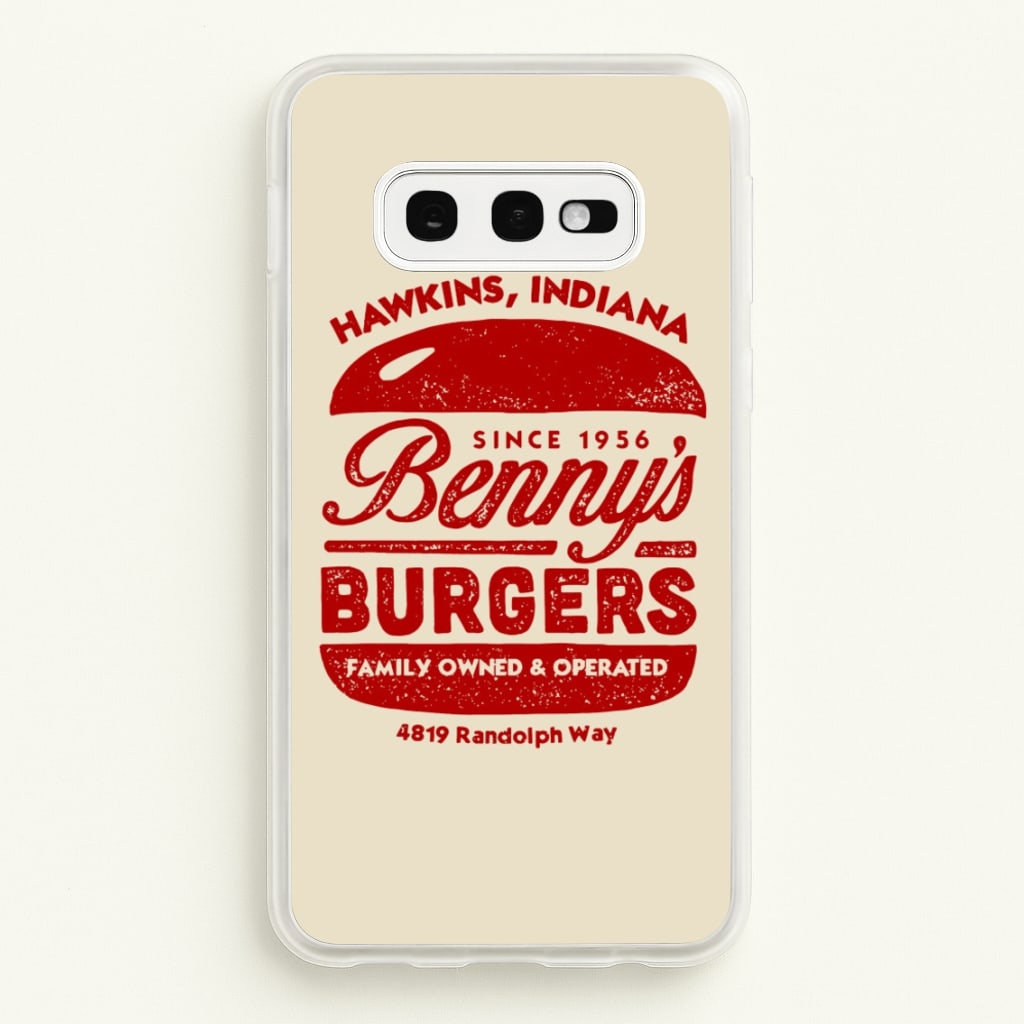 Benny's Burgers  - Stranger Things Phone Case for Galaxy S10e