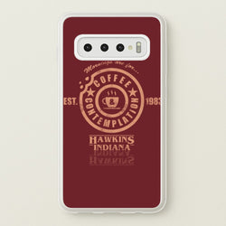 Coffee Contemplation  - Stranger Things Phone Case for Galaxy S10 Plus