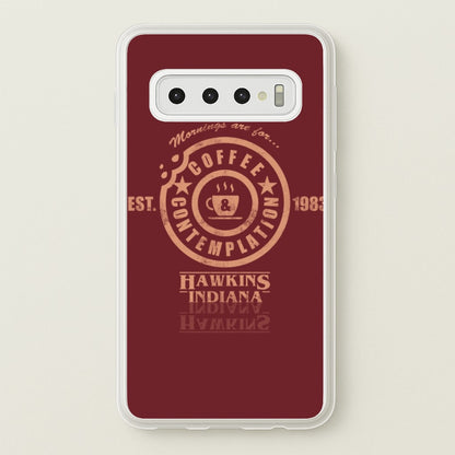 Coffee Contemplation  - Stranger Things Phone Case for Galaxy S10 Plus