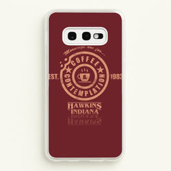 Coffee Contemplation  - Stranger Things Phone Case for Galaxy S10e