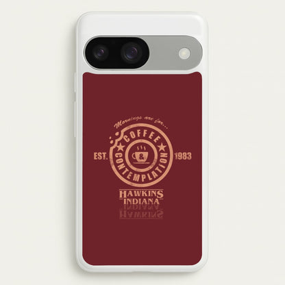 Coffee Contemplation  - Stranger Things Phone Case for Google Pixel 9 / 9 Pro
