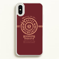 Coffee Contemplation  - Stranger Things Phone Case for iPhone XS Max