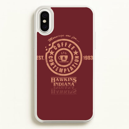 Coffee Contemplation  - Stranger Things Phone Case for iPhone XS Max