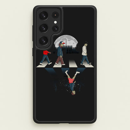 Upside Down Road  - Stranger Things Phone Case for Galaxy S22 Ultra
