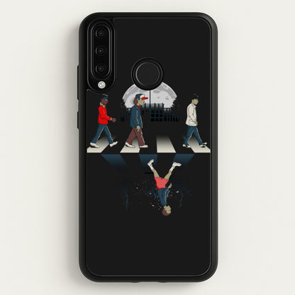 Upside Down Road  - Stranger Things Phone Case for Huawei P30 Lite