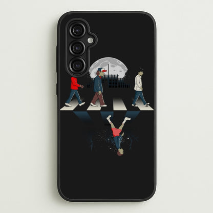 Upside Down Road  - Stranger Things Phone Case for Galaxy A14