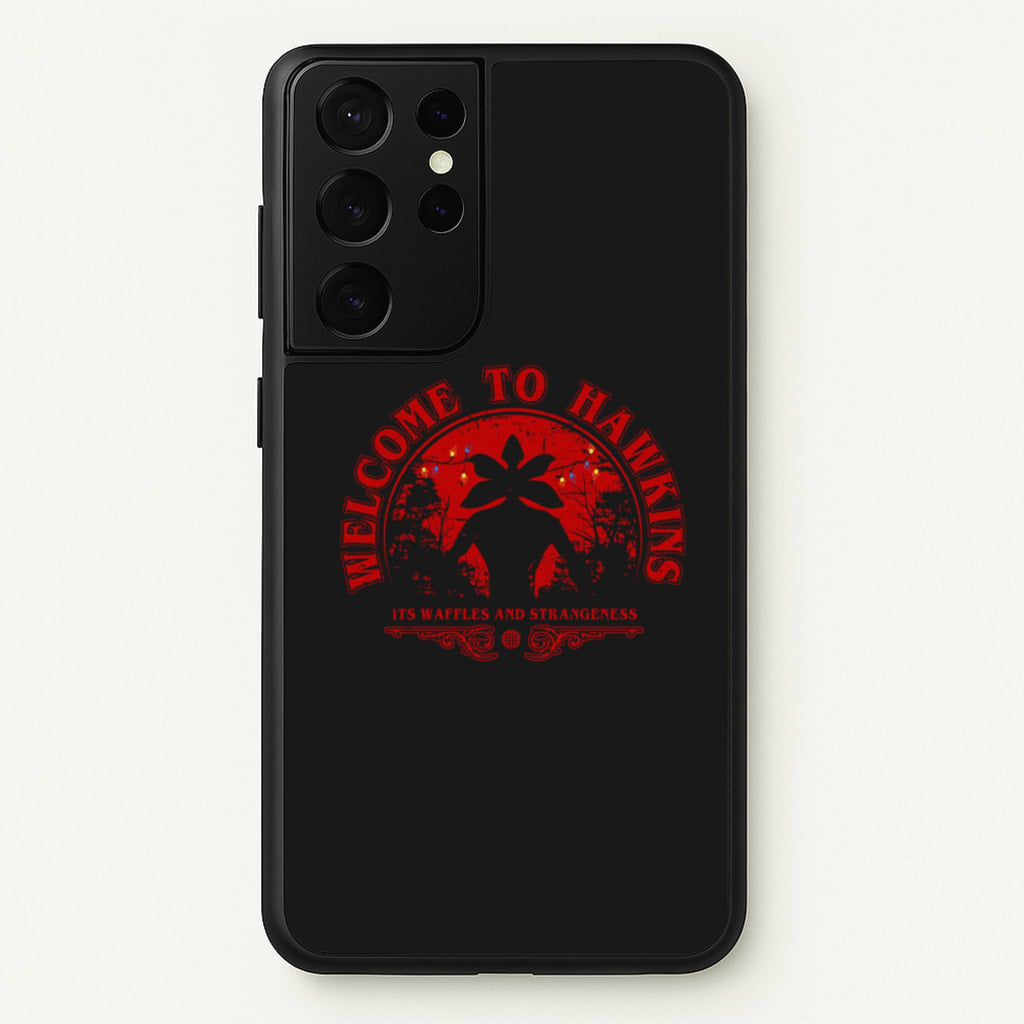 Welcome To Hawkings  - Stranger Things Phone Case for Galaxy S21 Ultra