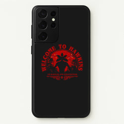 Welcome To Hawkings  - Stranger Things Phone Case for Galaxy S21 Ultra
