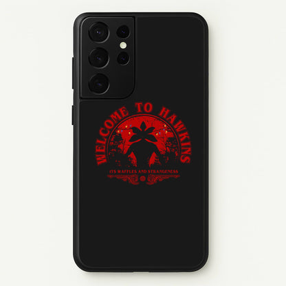 Welcome To Hawkings  - Stranger Things Phone Case for Galaxy S21 Ultra