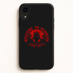 Welcome To Hawkings  - Stranger Things Phone Case for iPhone XR