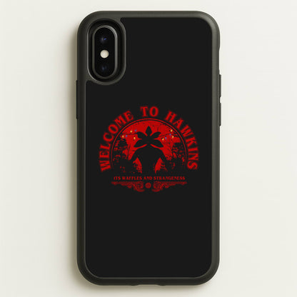 Welcome To Hawkings  - Stranger Things Phone Case for iPhone X / XS