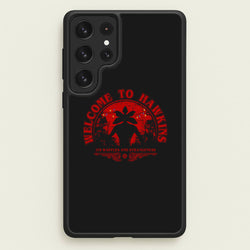 Welcome To Hawkings  - Stranger Things Phone Case for Galaxy S22 Ultra