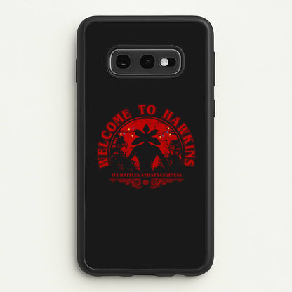 Welcome To Hawkings  - Stranger Things Phone Case for Galaxy S10e