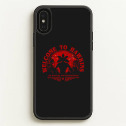 Welcome To Hawkings  - Stranger Things Phone Case for iPhone XS Max