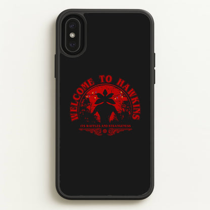 Welcome To Hawkings  - Stranger Things Phone Case for iPhone XS Max