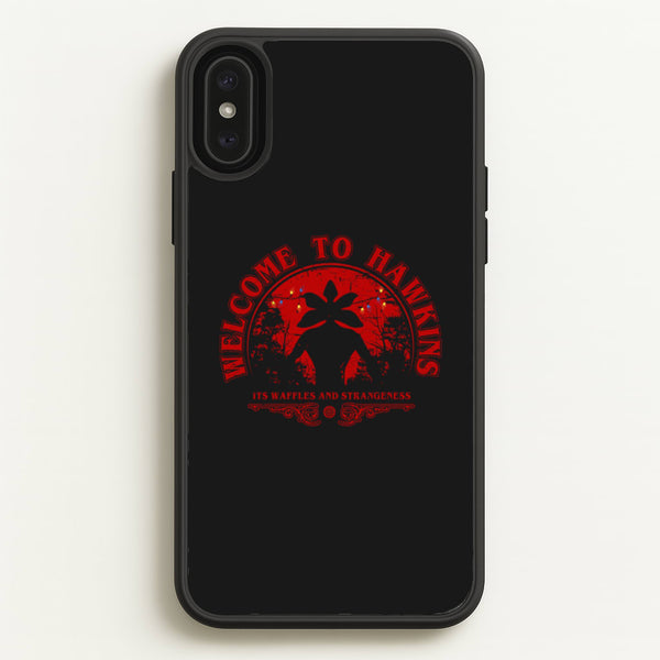 Welcome To Hawkings  - Stranger Things Phone Case for iPhone XS Max