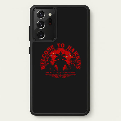 Welcome To Hawkings  - Stranger Things Phone Case for Galaxy Note 20 Ultra