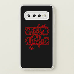 Should I Stay Or Should I Go Upside Down  - Stranger Things Phone Case for Galaxy S10 Plus