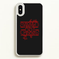 Should I Stay Or Should I Go Upside Down  - Stranger Things Phone Case for iPhone XS Max