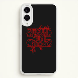 Should I Stay Or Should I Go Upside Down  - Stranger Things Phone Case for Galaxy S25 Edge