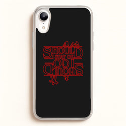 Should I Stay Or Should I Go Upside Down  - Stranger Things Phone Case for iPhone XR
