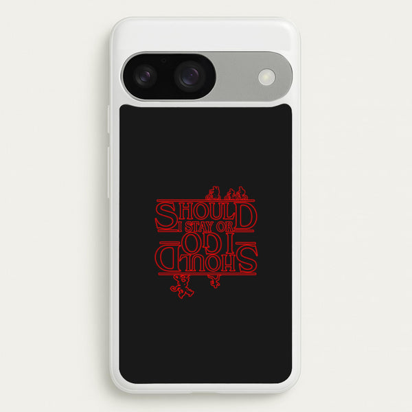Should I Stay Or Should I Go Upside Down  - Stranger Things Phone Case for Google Pixel 9 / 9 Pro