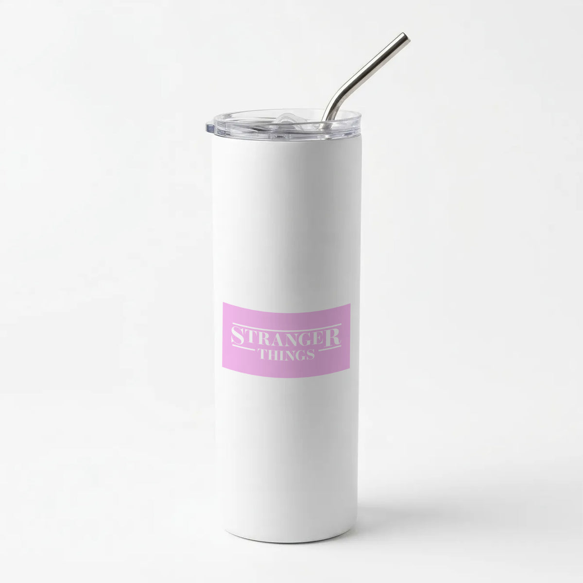 Pink Galaxy Stranger Skinny Tumbler
