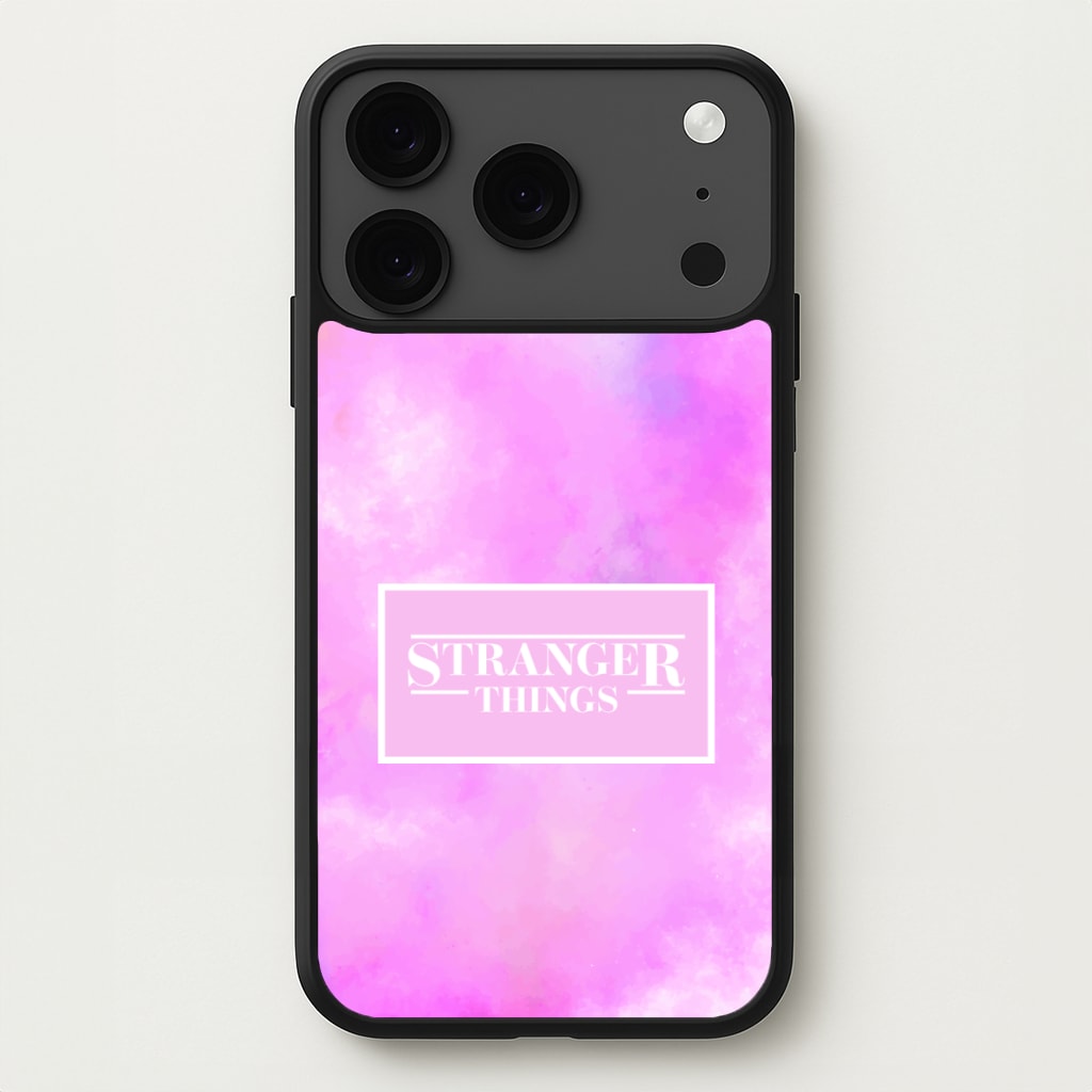 Pink Galaxy Stranger Phone Case for iPhone 17 Pro