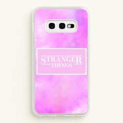Pink Galaxy Stranger  - Stranger Things Phone Case for Galaxy S10e