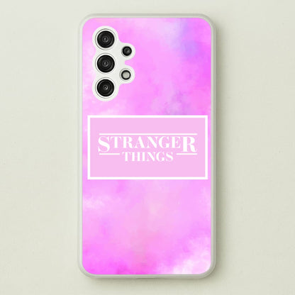 Pink Galaxy Stranger  - Stranger Things Phone Case for Galaxy A13