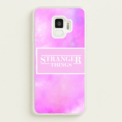 Pink Galaxy Stranger  - Stranger Things Phone Case for Galaxy S9