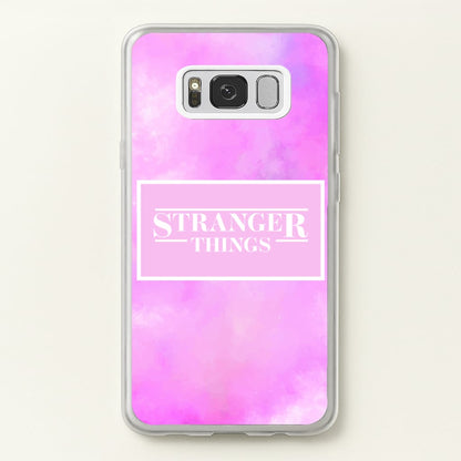 Pink Galaxy Stranger  - Stranger Things Phone Case for Galaxy S8