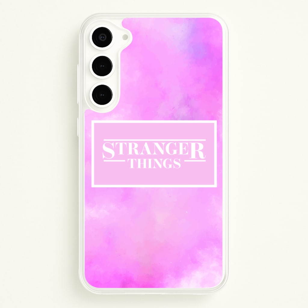 Pink Galaxy Stranger  - Stranger Things Phone Case for Galaxy S23 Plus