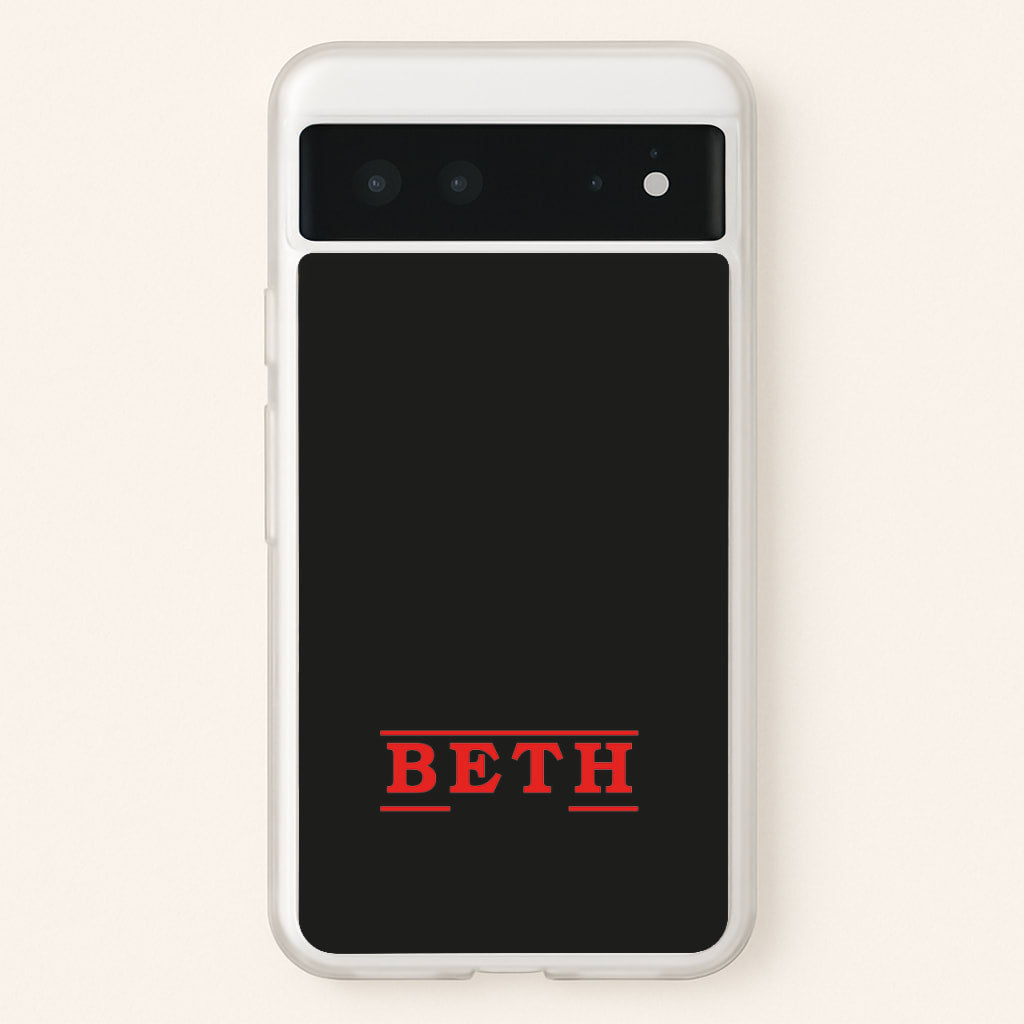 Title - Personalised Stranger  - Stranger Things Phone Case for Google Pixel 6