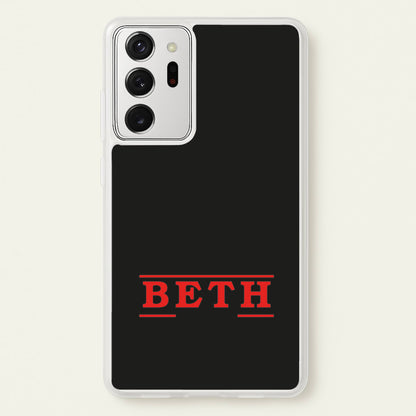 Title - Personalised Stranger  - Stranger Things Phone Case for Galaxy Note 20 Ultra