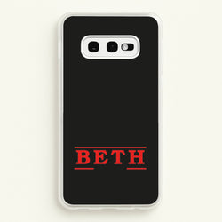 Title - Personalised Stranger  - Stranger Things Phone Case for Galaxy S10e