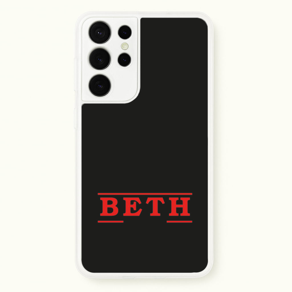 Title - Personalised Stranger  - Stranger Things Phone Case for Galaxy S21 Ultra