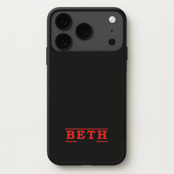 Title - Personalised Stranger Phone Case for iPhone 17 Pro