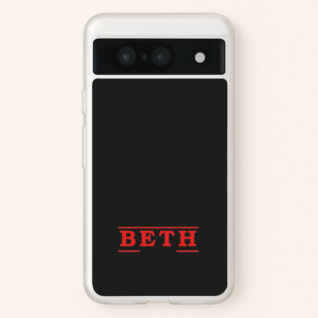 Title - Personalised Stranger  - Stranger Things Phone Case for Google Pixel 8