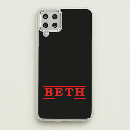 Title - Personalised Stranger  - Stranger Things Phone Case for Galaxy A12